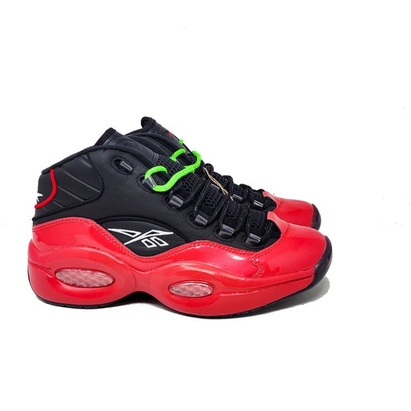 Reebok Question Mid Red Black Street Sleigh G57551 Iverson BRED Christmas Holida - Picture 2 of 13